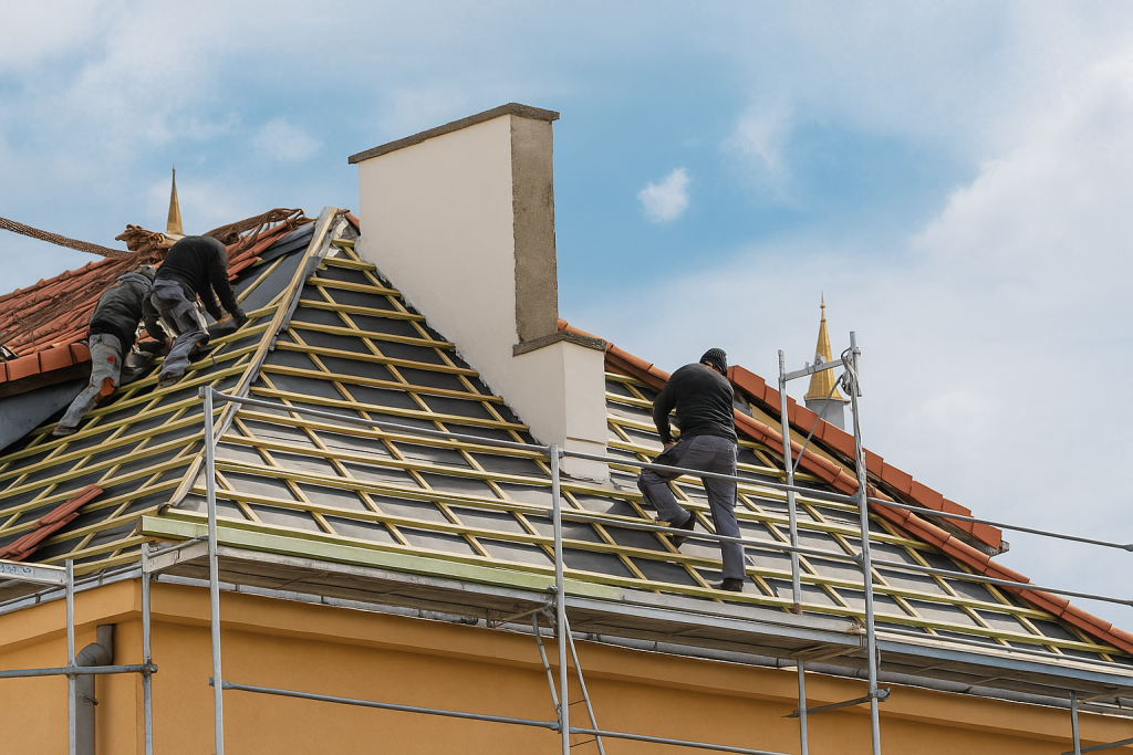Maison à Villejuif avec une toiture rénovée par Villejuif Toitures