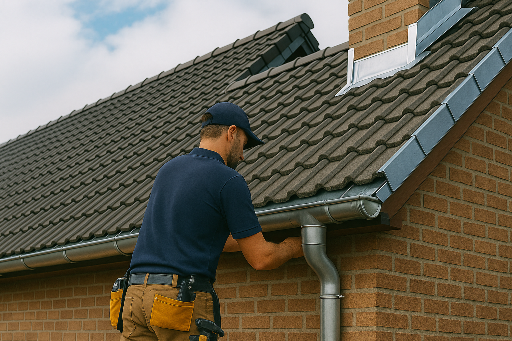 Toiture équipée d’éléments de zinguerie assurant l’étanchéité à Villejuif